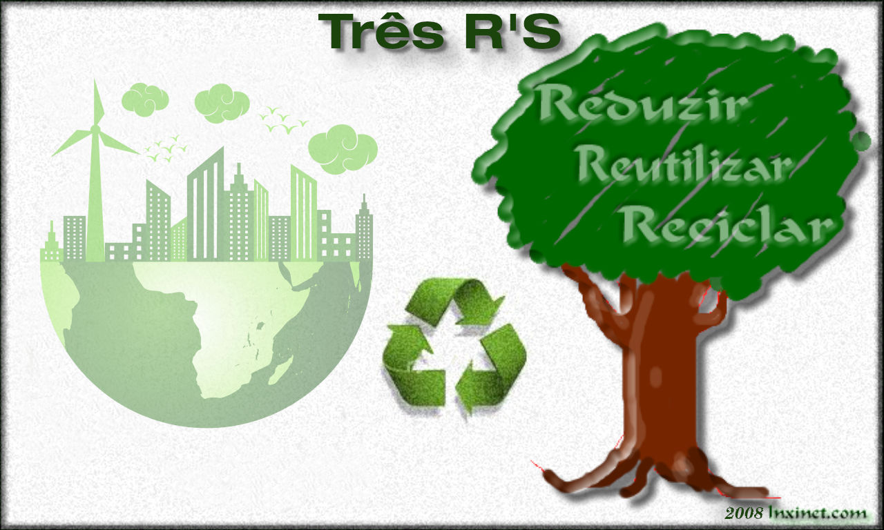 Três R’s: Reduzir, Reutilizar e Reciclar